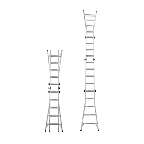 Gorilla Ladders 22 ft. MPX Aluminum Telescoping MultiPosition Ladder with 375 lbs. Load