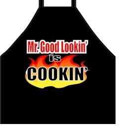 Funny Apron -- Mr. Good Looking Barbecue Apron
