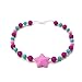 Star Silicone Oral Sensory Autism Chewable Chew Necklace 20'' - Bitey Beads (Pink Star)
