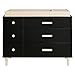 Babyletto Lolly 6 Drawer Assembled Double Dresser, Black/Washed Natural