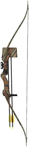 Recurve Bow Set Hellbow 20 lbs and 85 FPS for right-handed, camo color, an ideal set for the young archer