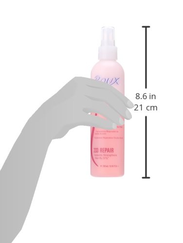 Roux Argan Oil Keratin Repair & Shine Leave in Treatment, Rejuvinating Formula for Damaged Hair, 8.45 Fl Oz