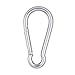 AOWISH Spring Snap Hook Carabiner Heavy Duty| 304 Stainless Steel Clips Keychain Buckles| 2-1/2'' 3-1/8'' 4'' 5-1/2'' Length| Home Gym Garage Camping Swing Hammock Hiking etc (M10, 3/8'' Dia, 2-Pack)