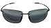 Maui Jim Breakwall 422-02 Polarized Gloss Black Rimless Frame Sunglasses