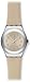 Swatch Cuepli Beige Dial Stainless Steel Leather Strap Ladies Watch YSS280