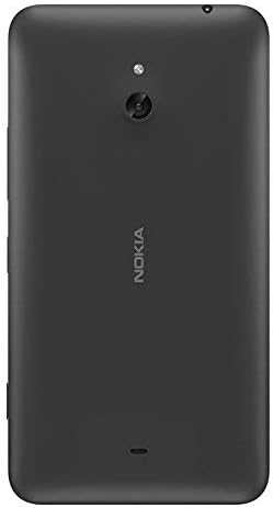 MIMOB Replacement Back Door Panel with Power and Volume Buttons Black for Nokia Lumia 1320