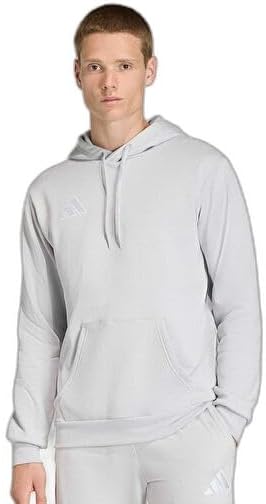 Homme Entrada26 Hoodie Sweatshirt, Team Light Grey/White, M