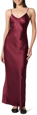 calvin klein chiffon double layer slip dress Calvin Klein Collection Vintage Spring 1988 Bronze Copper Satin Silk Slip  Dress