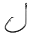 JSHANMEI 100pcs/lot Black Nickle High Carbon Steel Sharp Octopus Fishing Hooks Offset Circle Hooks