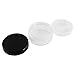 Powder Container (Buca 3), Glossy Black, Set of 2