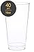 Elite Selection 40 Pack 16 Oz. Disposable Hard Plastic Party Restaurant Cups / Tumbles
