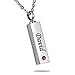 HooAMI Cremation Jewelry Birthstone Name Cremation Urn Necklace - Personalized & Custom Made