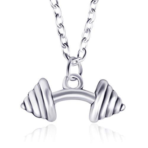 Fitness-Accessories-Mens-Fitness-Jewelry-Dumbbells-Necklace-Pendant