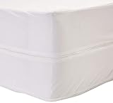LINENSPA Zippered Encasement Waterproof, Dust Mite Proof, Bed Bug Proof, Hypoallergenic Breathable Mattress Protector - Full Size