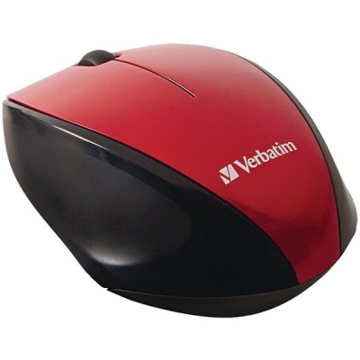 VER97995 - Verbatim Wireless Notebook Multi-Trac Blue LED Mouse - Red