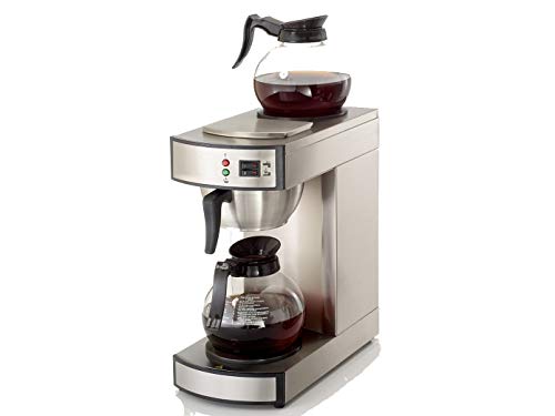 Profi Filter-Kaffeemaschine mit 2 Glaskannen, bis zu 100 Tassen / Stunde; FKM18 GGG