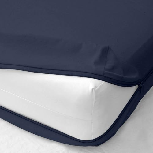 Zipper King Fitted Sheet Navy Blue