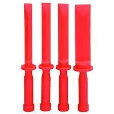 Click Here to See More Images Composite 4 piece Scraper Set, blade length 265mm in sizes 19, 22, 26 and 37mm. For the removal of decals,