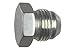 ICT Billet -8AN Flare Plug Male Nut 8 AN Cap Fitting Aluminum Thread Connector for Automotive Fluids Designed & Manufactured in the USA Bare Aluminum AN806-08A