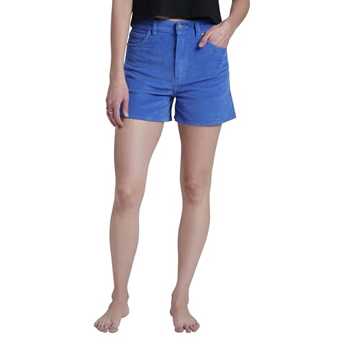 Quiksilver Women's Sierra High Rise Corduroy Short, Ultramarine, 28 at Amazon