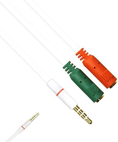 ヘッドホンジャック Iphone Android対応 Pc タブレット スマホ テレワーク ヘッドホン ヘッドフォン コード ヘッドセット イヤホンマイク プラグ変換ケーブル ヘッドセット用変換アダプタケーブル ジャックコネクタケーブル コンポーネントケーブル 3極のヘッドフォンと