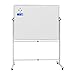 CALENBO Whiteboard with Stand 48 X 36, Mobile Magnetic White Board Dry Erase Board with Stand, Height Adjustable Large Rolling Whiteboard on Wheels Including 1 Eraser, 2 Markers and 10 Magnet