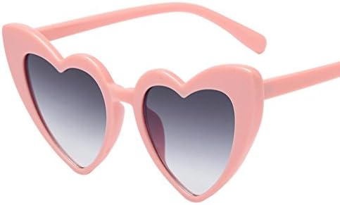 JoyJay Women Vintage Retro Fashion Heart-shaped Shades Sunglasses Integrated UV Glasses
