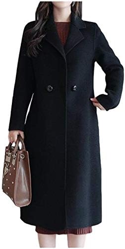 Green Tea Women’s Long Coat Jacket Outerwear Tailored Chester Gown Button Duffel S – XXL