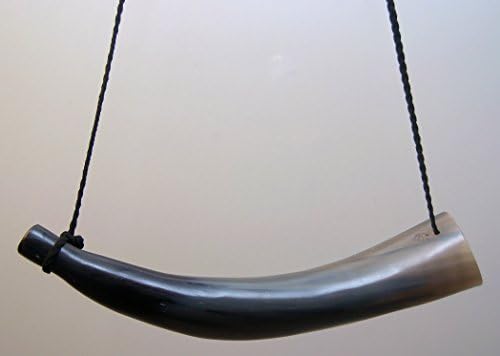 Genuine viking style blowing horn, sounding horn, hunting horn, shofar. Made in USA by The Horn Store (14 inch)