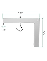 Soporte de pared universal para proyector, soporte en L, extensión ajustable de 6 pulgadas con gancho manual, espectro y colocación perfecta de pantalla de hasta 66.1 lbs (PSM001)