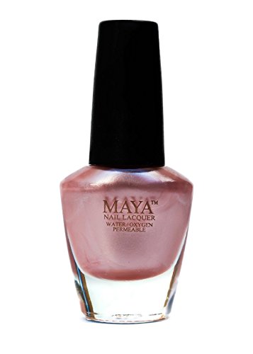 MAYA Cosmetics Nail Lacquer, Petallic Tea Pink