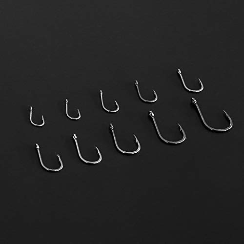 BiaoGan 500PCS Small Fishing Hooks, Assorted 10 Sizes(312) Fish