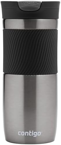 Contigo Byron Snapseal Travel Mug, Stainless Steel Thermal Mug, Vacuum  Flask, Leakproof Tumbler, Coffee Mug With Bpa Free Easy-Clean Lid, 470 ml,  Gunmetal price in Saudi Arabia | Amazon Saudi Arabia | kanbkam
