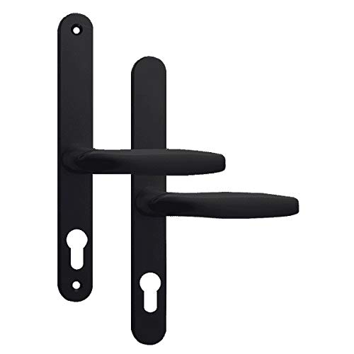 ASEC 68mm Lever UPVC Door Furniture No Snib - Black