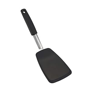 Espátula de silicona flexible, resistente al calor antiadherente para cocina utensilios de cocina con mango antideslizante para cocinar