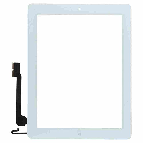 TechOrbits Replacement 9.7" Touch screen Digitizer Glass for IPAD 4th Generation With Home Button A1458 A1459 A1460 (AT&T/T-Mobile/Sprint/Verizon) GSM CDMA White Repair Kit