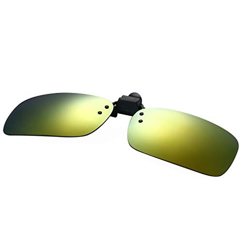Aroncent Sonnenbrille Clip On UV400 Sonnenbrillen Vorhänger Brille Aufsatz Clip On Polarisiert Metallrahmen, 3 PCS – Bild 6