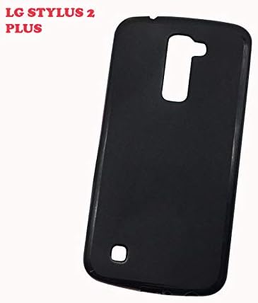 Casetegoo Royal Slim 360 Degree Coverage Flexible Soft Back Case Cover for LG Stylus 2 Plus - [Matte Black]