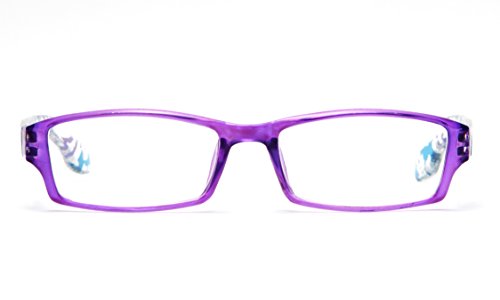 Newbee Fashion - IG Unisex Translucent Spots Design Spring Temple Clear Lens Glasses