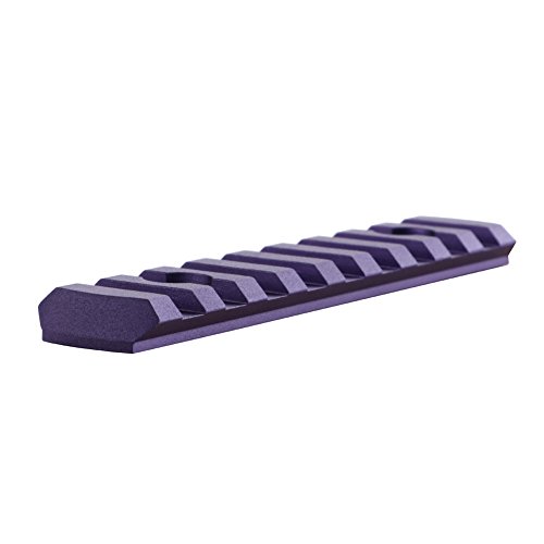 TuFok M-lok Picatinny Rail Section - Low Profile Rifle Rail Attachment, Mlok Rail Aluminum(9-Slot,Purple) - Thumbnail 7