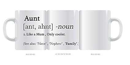 Divertido regalo taza para la tía tiíta diccionario definición ml Copa