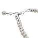 Gem Avenue Round White Freshwater Pearl 925 Sterling Silver 9 to 10 Inch Long Adjustable Anklet for Women