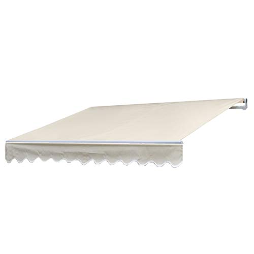 Alu-Markise HWC-E31, Gelenkarmmarkise Sonnenschutz 3x2,5m - Polyester Creme