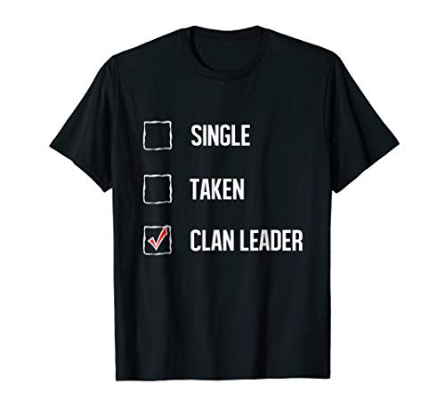 Clan Leader Gift for Gamers of Clash Women Men T-Shirt T-Shirt