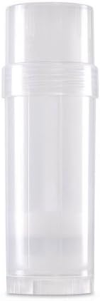 6 ct. Deodorant Twist-up Empty Containers (Natural) - for lotion bar, heel balm etc. (2 oz.) - Empty Deodorant Tubes (Natural)