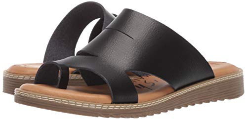Blowfish Women's Okra Sandal Black Dyecut 10 Medium US