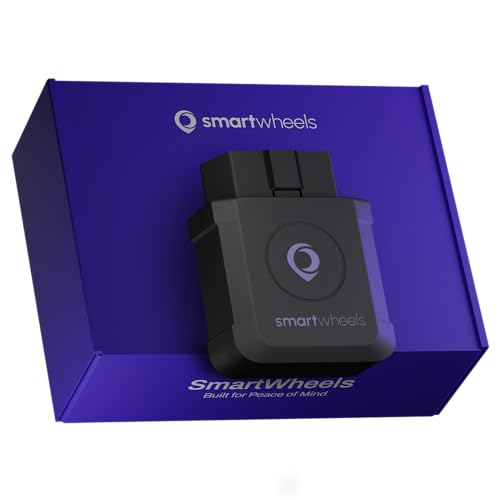 SmartWheels GPS Tracker for Vehicles - Real Time Location Tracking, Route History, Speed & Driving Insights, Geo-Fence, Accident Alerts - Car Tracker for Families & Fleets