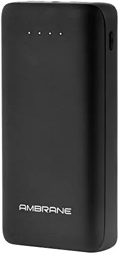 Ambrane 27000mAh Li-Polymer Powerbank with Type C and USB Ports | Fast Charging for Smartphones, Smart Watches, Neckbands &amp; Other Devices (PP-30 Pro, Black)