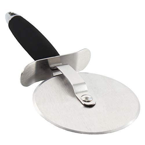 SOLEADER Large Pizza Cutter Wheel,4 Inch Blade,Food-grade Stainless Steel, Heavy Duty, Sharp, Non-slip Handle - Thumbnail 6