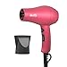 BERTA 1875Watts Folding Handle Hair Dryer Ceramic Negative Ionic Blow Dryer with Nozzle Compact for Children & Traveling